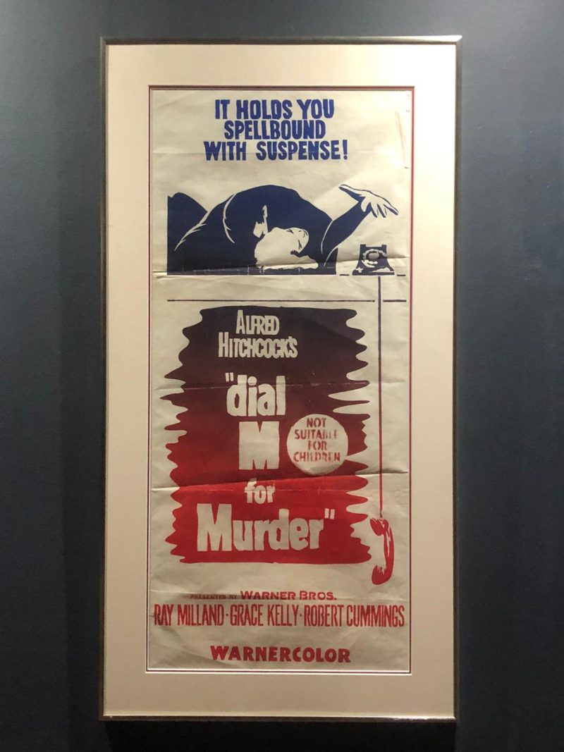 Vintage 1960’s re-release Movie Poster, Dial M For Murder, Hitchcock